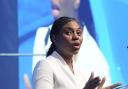 Conservative Party leader Kemi Badenoch speaking at the Police Federation conference (Stefan Rousseau/PA)