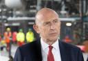 Chancellor of the Exchequer, John Healey during a visit to Shell UK’s St Fergus Gas Terminal in Peterhead, Aberdeenshire, following the announcement of the UK Government’s long-awaited decision on the future of the Jackdaw gas field, a new gas