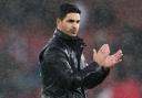 Mikel Arteta was booked during Arsenal’s victory (Adam Davy/PA)
