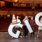 L-R: Karen Dunbar, Krista MacDonald, Christopher Macarthur-Boyd, Kim Blythe and Rosco McClelland at the launch of Glasgow International Comedy Festival 2026