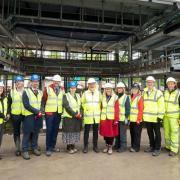 The new Eastwood Leisure Centre and Theatre facility has reached a significant milestone