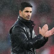 Mikel Arteta was booked during Arsenal’s victory (Adam Davy/PA)